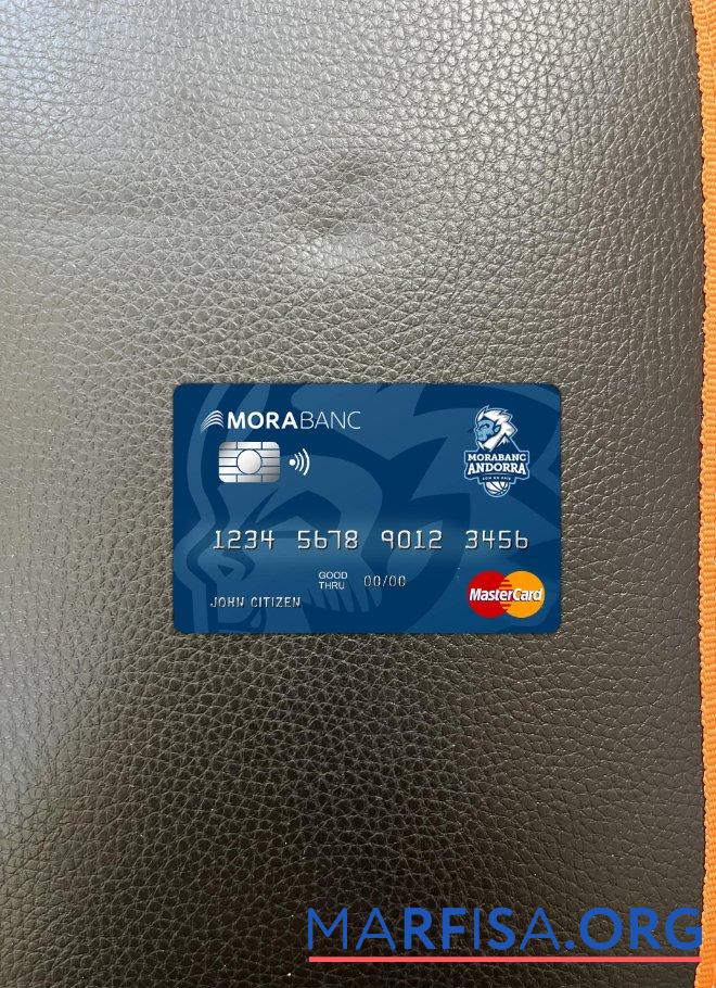 Blank Andorra Morabank mastercard photolook front example